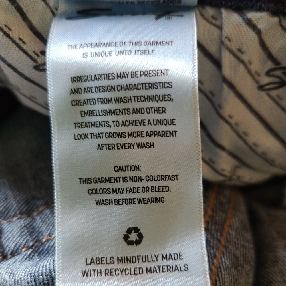 SEVEN 7 HIGH RISE BLUE BREEZY CROPPED RAW HEM JEANS HIGH RISE SKIMMER SIZE 12 - Picture 10 of 11